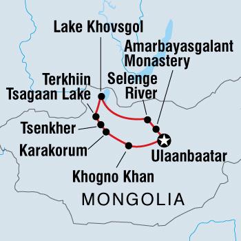 Wild Mongolia - Trip Notes General Trip info Map Trip Code: ICBSF Trip Length: 15 Trip starts in: Ulaanbaatar Trip ends in: Ulaanbaatar Meals: 14 Breakfasts included 13 Lunches included 12 Dinners