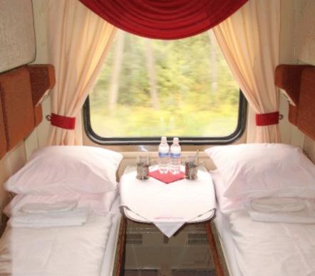 Categories of travel on-board Standard Plus Standard Plus as well as Deluxe Silver are the most popular type of accommodation on our private train.