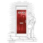 Solid Door Classical Elegance Arch Renown Renown Diamond REAL ALUMINIUM COMPOSITE DOORS Security and protection Peace of mind is assured