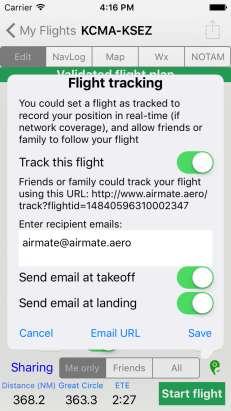 By default, Flight Tracking is not enabled.