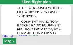 If the filing of a flight plan fails for any reason, your flight plan filing token will be credited back to your account and could be used to request again a flight plan filing for the same or