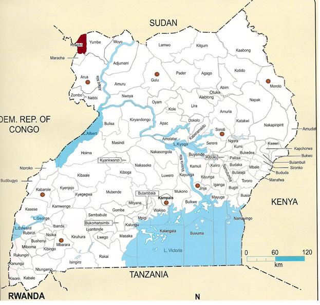 KOBOKO DISTRICT Figure 1: Map of Uganda showing the
