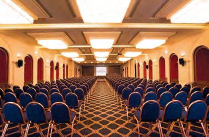 Parking area* * upon request ** extra charge 6 multipurpose spaces covering a surface of 1,000 m 2 Total capacity over 900 seats Contemporary audiovisual conference systems and equipment Impeccable