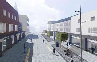 Newport Street Town Centre Refurbishment High quality pedestrian gateway