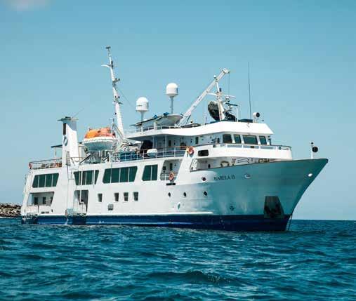 Classic Cabin Sun deck Restaurant ISABELA II Refurbished in 2012, the Isabela II is a stylish yacht ideal for exploring the Galapagos Islands.