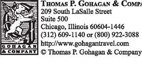 Gohagan & Company ( Gohagan ) acts only as an agent for the passenger with respect to travel services.