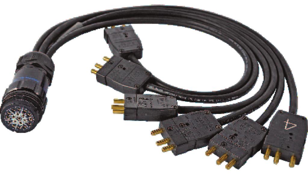 LSC19 Break-Ins and Break-Outs Break-In (6) male 20 Amp stage pins to female LSC19 Break-In Ordering Informtion Rating Male Connector Cable Female Connector Catalog No.