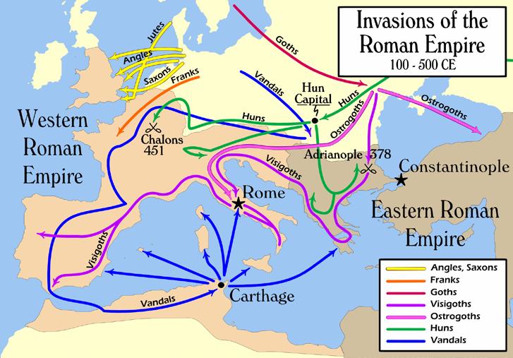 Advance Persistent Threat: Barbarians The Fall of Rome The borders are immense and incredibly difficult to police Threats from the East & North When one army is in