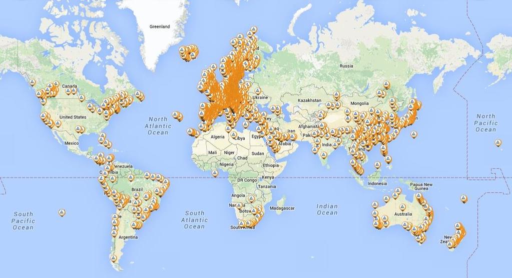 Expected Effect Hostelling International Network Map https://www.hihostels.