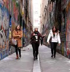 The stars experienced Melbourne s food and wine and city lifestyle (including a helicopter ride, laneways and street art, the MCG,