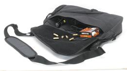 Inside the heavily padded main compartment are three various sized, removable, lined