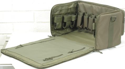 The inner removable bag has 2 side padded zipper pockets with padded divider to hold two