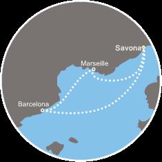 Costa Mediterranea Italy, Spain, France 1 October, Savona ITINERARY DATE PORT ARRIVAL DEPARTURE 10/01 Savona - 1700 10/02...CRUISING.