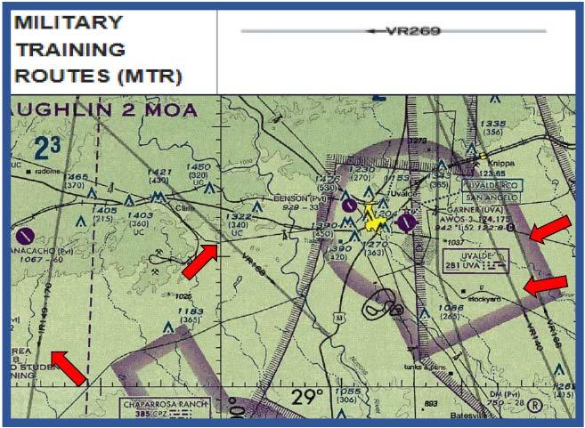 Military Training Routes (MTRs) and Slow Speed Low Altitude Training Routes (SRs) A Military Training Route is a low