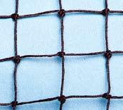 Bird Control Polyethylene (Polythene) Net A traditionally knotted 12/6 polyethylene square mesh netting which is UV stabilised to give a life expectancy of 10 years