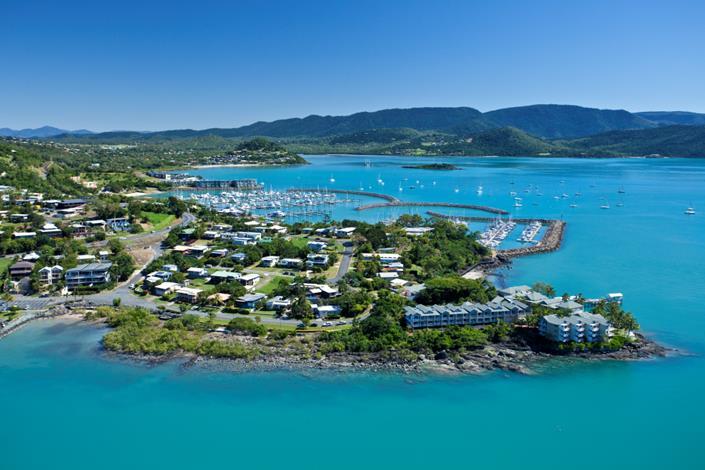 Destinations The Whitsundays Take the Spirit of Queensland to Proserpine and the RailBus Connection to Airlie Beach.