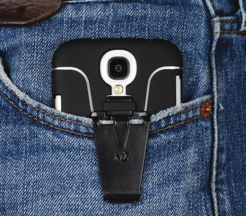 One end of the Inka Mobile features a carabiner clip that securely anchors to a key ring, zipper pull, or nearly any loop or D-ring, so you can always know where the pen is when you need it.