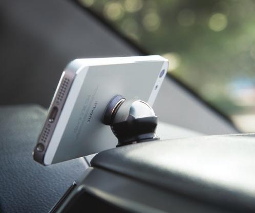 STEELIE CAR MOUNT KIT The Steelie Car Mount Kit utilizes two specially engineered components; the Steelie Phone Socket and Steelie Ball Mount to provide secure-yet-versatile phone docking