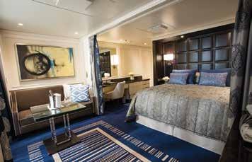 Complimentary pressing on first night plus all amenities listed in Concierge Suites FREE 1-night pre-cruise hotel package including: FREE ground transfers FREE breakfast FREE porterage Priority