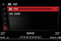 ODABIR FREKVENTNOG OPSEGA Unutar menija RADIO, rotacijom i pritiskom na Rotary Pad, odaberite funkciju Frequency Band sl. 11.