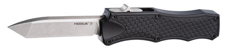 OTF BLADE COATING SCALE OPTIONS Hogue s Out the Front automatic knives are designed for
