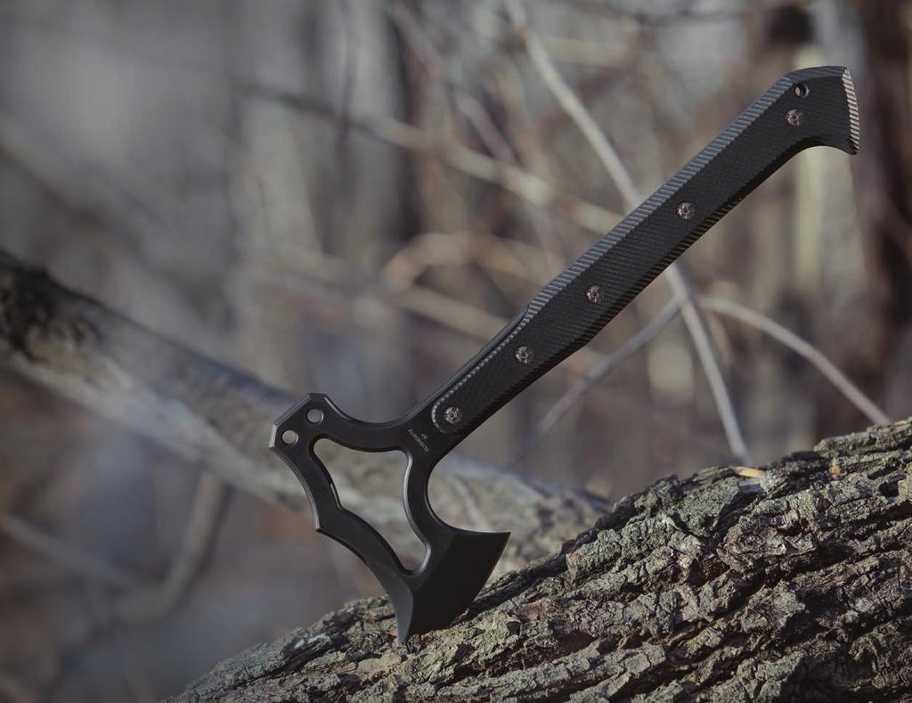 EX-T01 TOMAHAWK The Hogue EX-T01 is a versatile and customizable field tool designed to fit a variety of sporting or tactical roles.