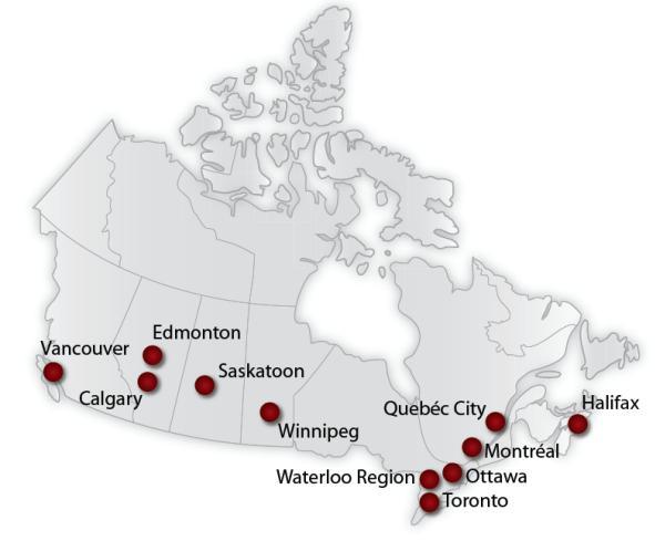 Consider Canada City Alliance Our member cities Toronto Montréal Vancouver