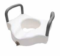 2 Years Length: 18 Width: 1 Height: 24 BE5500 Elevated Toilet Seats Economy Locking Locking with Arms Toilet Seat raises the height of the toilet to a comfortable level to promote greater ease of
