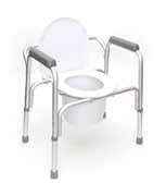 Commodes Commodes Chrome steel Painted steel Painted steel HD Drop-Arm Commode can be used bedside or in the bathroom as an elevated toilet seat or as toilet safety rails.
