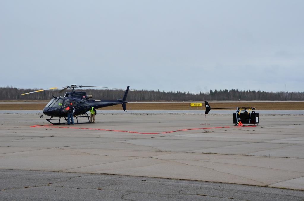 Canada in October 2014 Captive helicopter flights;