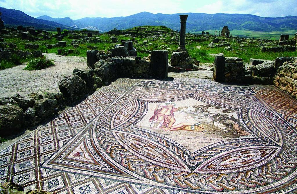 VOLUBILIS Morocco 300 BC AD 1800 Roman, Arab Established in the 3rd century BC, Volubilis prospered as the administrative center of Morocco, and as the primary exporter of grain and oil in the region.