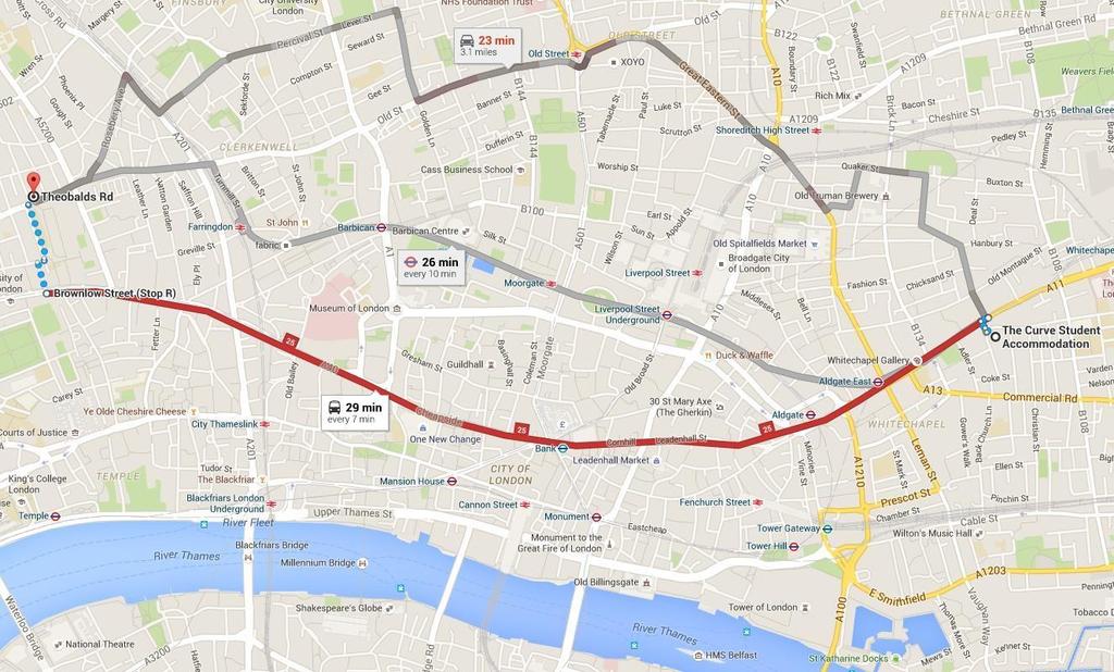 Journey to Clubclass The Curve Aldgate is located at 14 Fieldgate Street, E1 1ES. The easiest route to Clubclass is by bus.