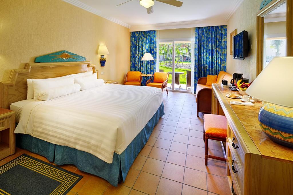 Rooms 1,689 Superior rooms Equipped with 1 king size bed or 2 double beds and a sofa (except in the case of connected rooms at the Maya Beach and Caribe hotels), terrace or balcony, full bath, air