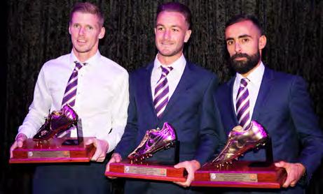 AWARD CATEGORIES INCLUDE Top scorer Golden Boot Members Player of the Year Best Clubman