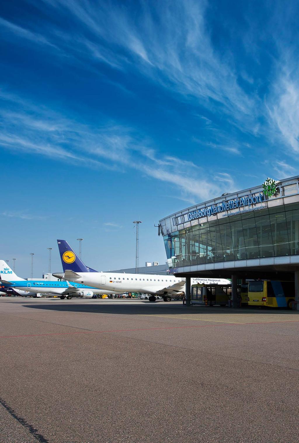 The airport Swedavia work to constantly develop and improve the ten airports to manage the increasing demand on effective national and international travels.