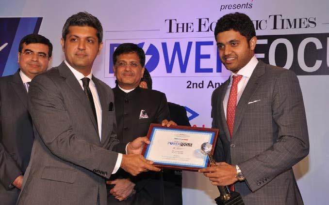 towards the power sector. He was also inducted as an advisory board member for the 2nd Annual Economic Times Power Focus Summit 2015.
