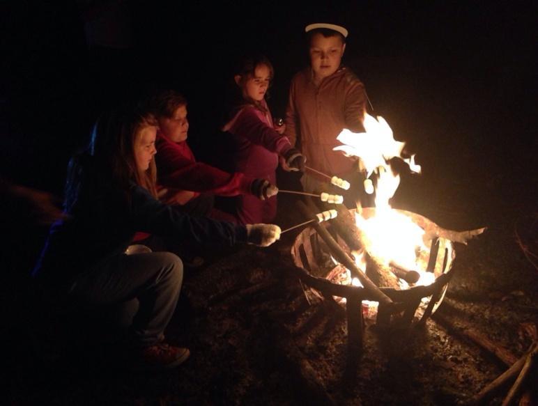 Camp Fire Use our designated campfire spots to toast marshmallows / sing songs / recount stories with your group whilst sharing the