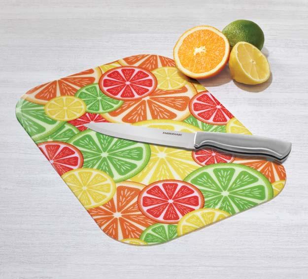 Perfect for easy storage, these fun and functional cutting mats have a thin profile, yet are durable enough to handle cutting, slicing and chopping.