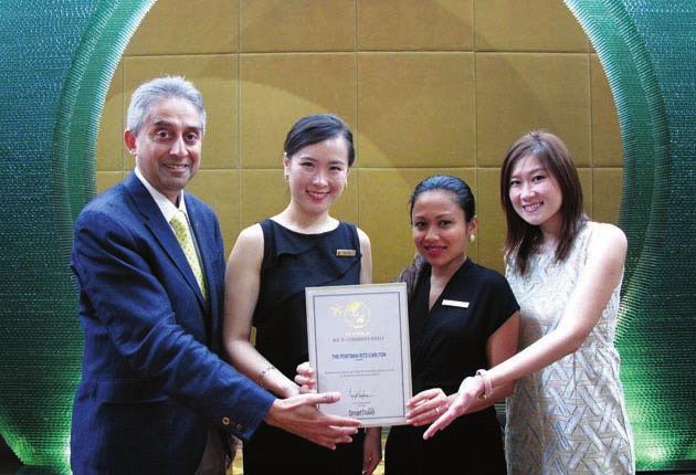 Portman Ritz-Carlton, Shanghai was once again voted on the