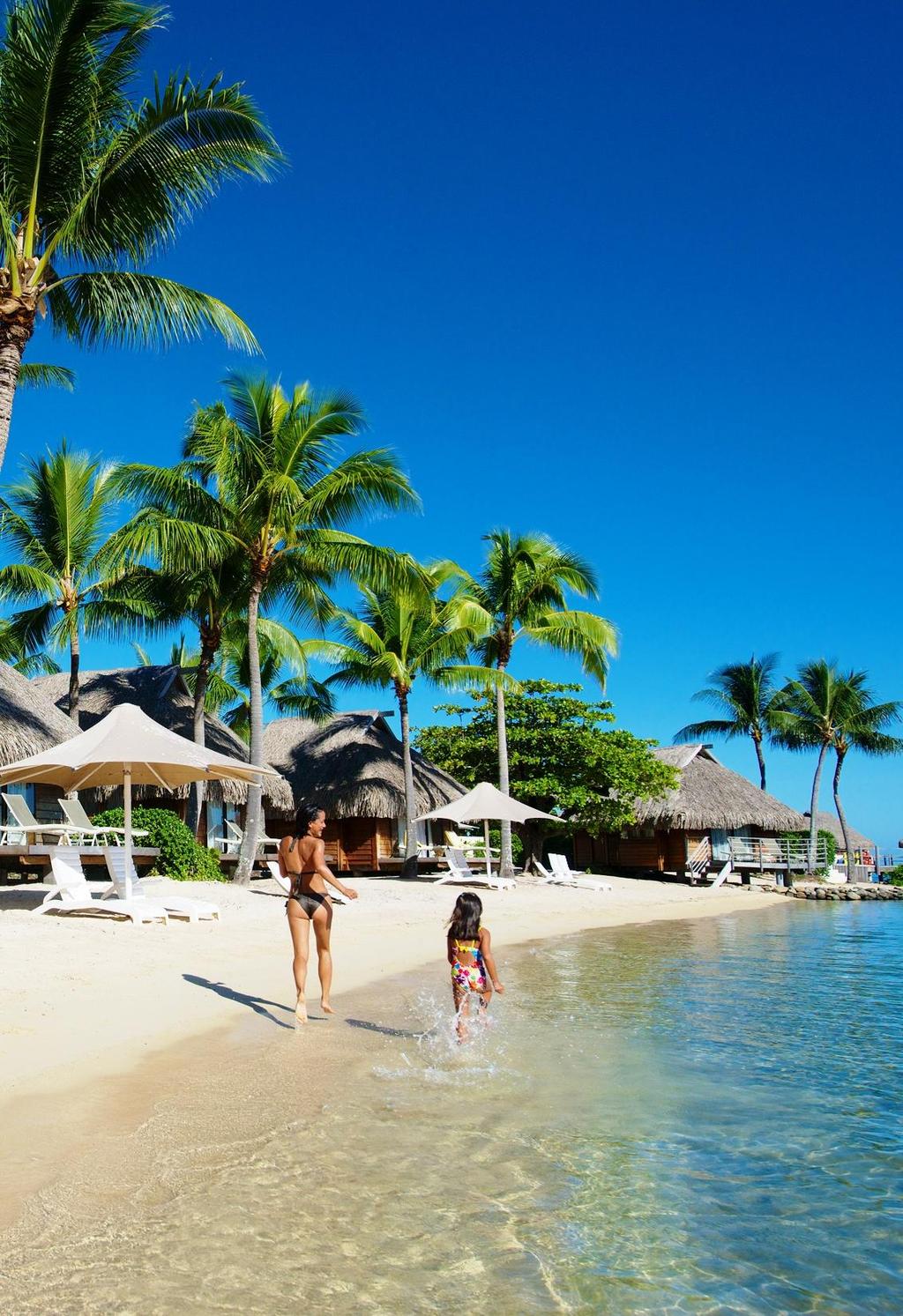 FAMILY At Manava Beach Resort & Spa Moorea, families will enjoy a variety of recreational activities and excursions, both on land and in the crystal lagoon.