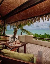 PREMIUM BEACHFRONT BUNGALOW Our Premium Beachfront Bungalows are situated directly on the white sand beach framing Aitutaki s luminescent