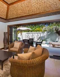 ULTIMATE POOL VILLA (2 Bedroom) Set amongst the stunning landscape of Rarotonga, relaxation comes easy as you bathe in the Polynesian sun, lounging in the serenity of your personal courtyard