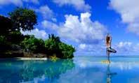 WHERE WE ARE ON AITUTAKI A DAY IN OUR LITTLE PARADISE N Start off your day with some Yoga while