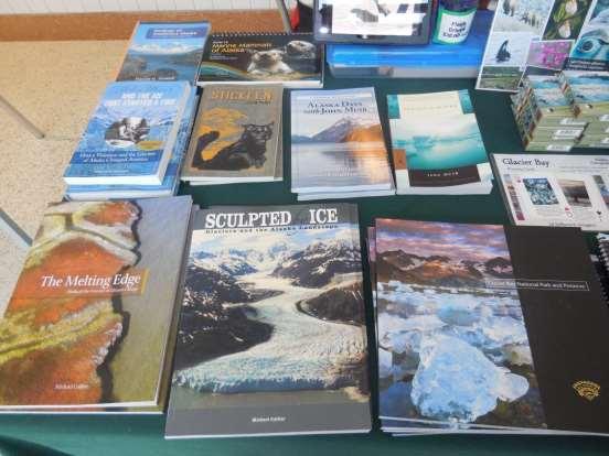 Books about glaciers and Glacier Bay.