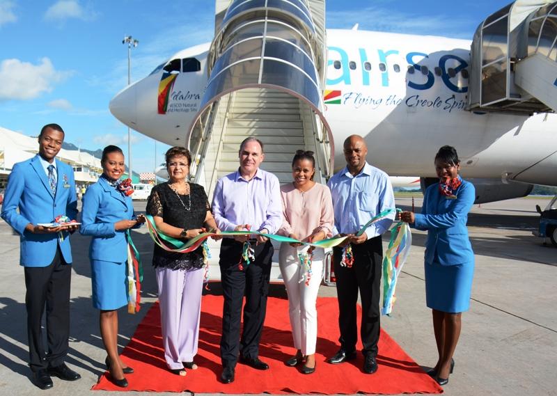 Air Seychelles made its second trip to Düsseldorf yesterday evening following its return from its non- stop inaugural flight to this western German city on Saturday morning.