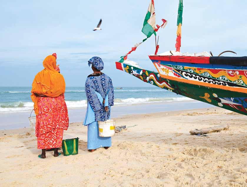 APR. 8: KRIBI, CAMEROON Back on the African mainland, the pleasant town of Kribi is lined with golden-sand beaches.
