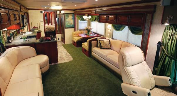 This interior is elegant and comfortable with