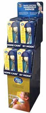 handheld showers Small footprint: 1 w x 1 d x h HOME CARE PACKAGING BY MOEN AND PACKAGING