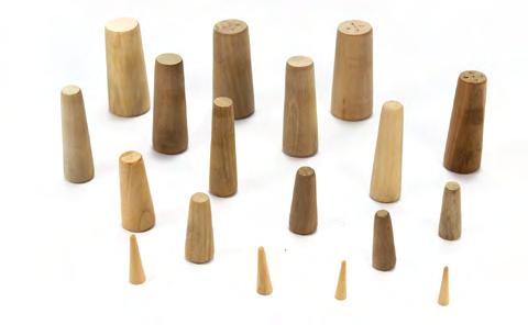 of 2) 1 Wooden bungs Wooden bungs