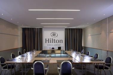 HILTON ZURICH AIRPORT MEETINGS AND EVENTS Your Business- and Event-Hotel located between the City of Zurich and the Airport The HILTON ZURICH AIRPORT, a 4 Star Superior Hotel and certified with the